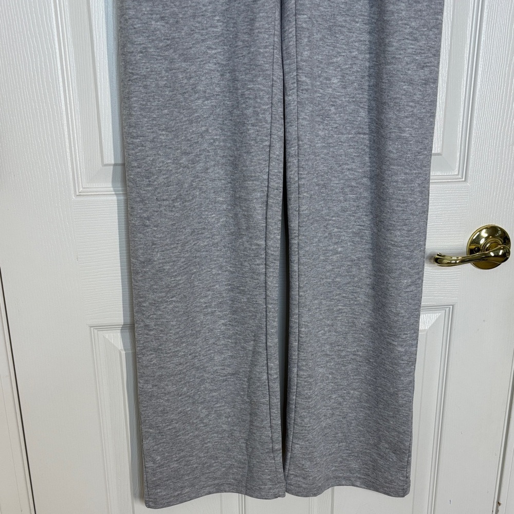 PrettyLittleThing Marl Fold Over Track Pants Gray - Picture 5 of 11